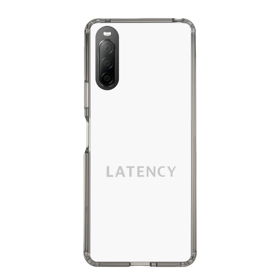 スリムプロテクションケース［ LATENCY - Logotype - White ］