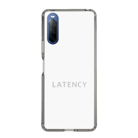 スリムプロテクションケース［ LATENCY - Logotype - White ］