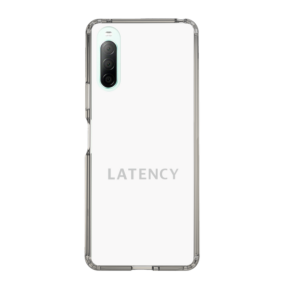 スリムプロテクションケース［ LATENCY - Logotype - White ］
