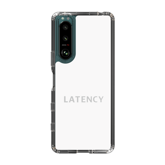 スリムプロテクションケース［ LATENCY - Logotype - White ］