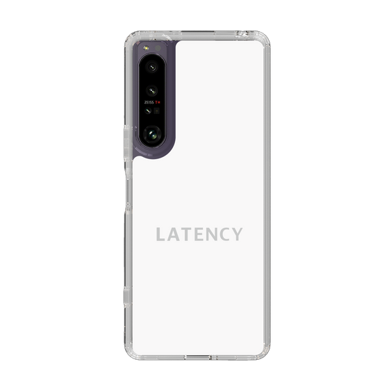 スリムプロテクションケース［ LATENCY - Logotype - White ］