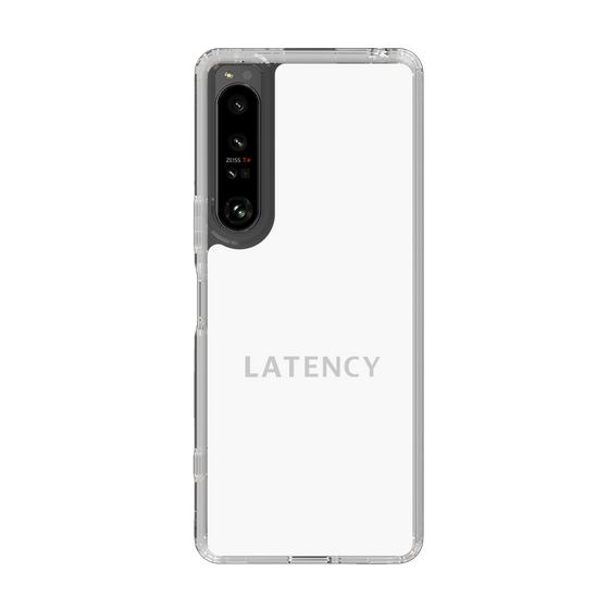 スリムプロテクションケース［ LATENCY - Logotype - White ］
