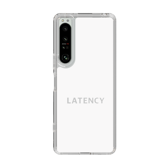 スリムプロテクションケース［ LATENCY - Logotype - White ］