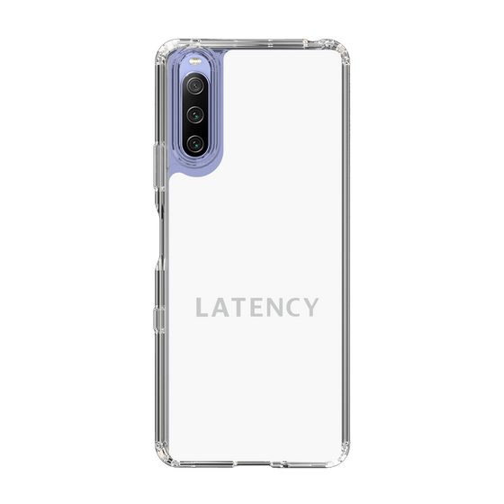スリムプロテクションケース［ LATENCY - Logotype - White ］
