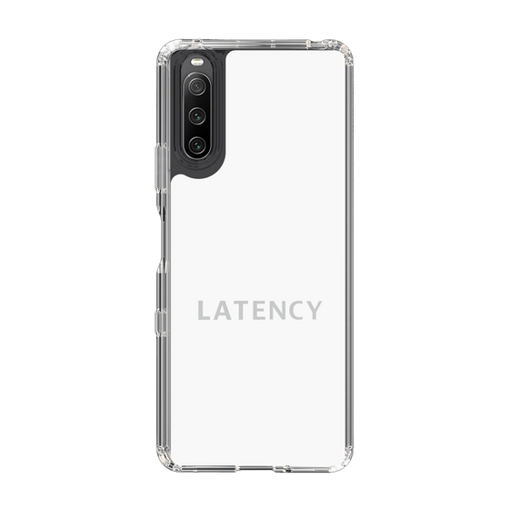 スリムプロテクションケース［ LATENCY - Logotype - White ］