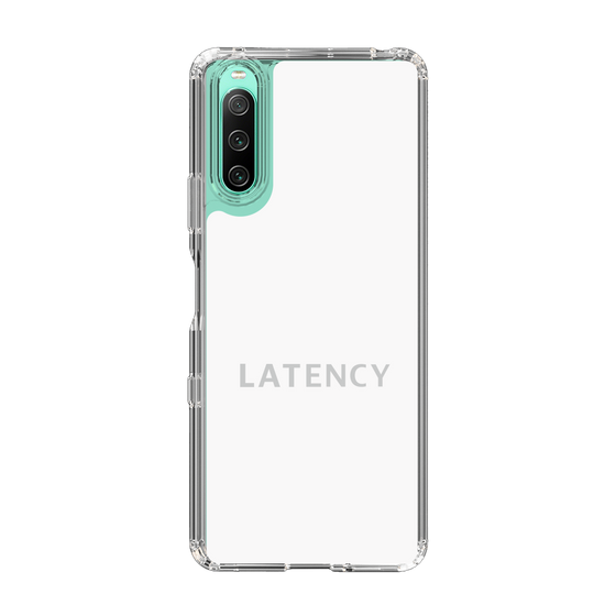 スリムプロテクションケース［ LATENCY - Logotype - White ］