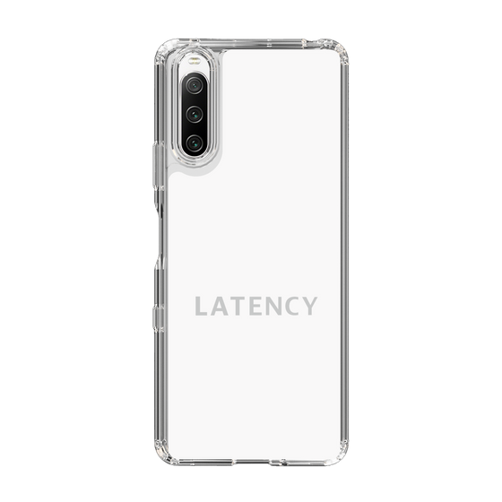 スリムプロテクションケース［ LATENCY - Logotype - White ］