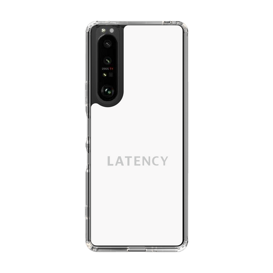 スリムプロテクションケース［ LATENCY - Logotype - White ］