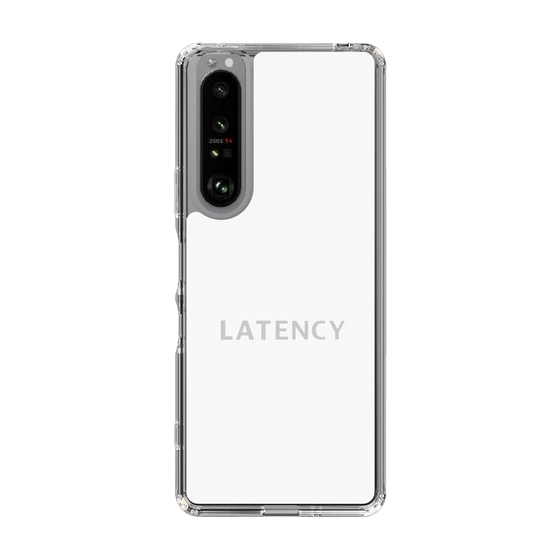 スリムプロテクションケース［ LATENCY - Logotype - White ］