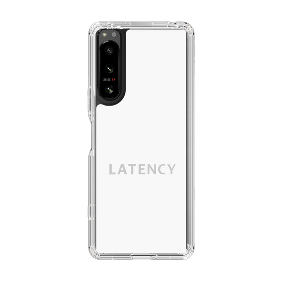スリムプロテクションケース［ LATENCY - Logotype - White ］