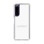 スリムプロテクションケース［ LATENCY - Logotype - White ］
