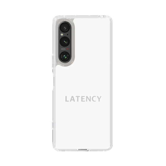 スリムプロテクションケース［ LATENCY - Logotype - White ］