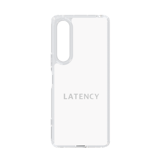 スリムプロテクションケース［ LATENCY - Logotype - White ］