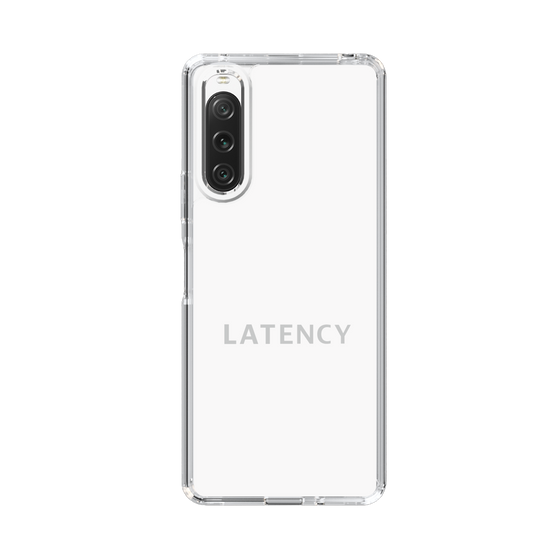 スリムプロテクションケース［ LATENCY - Logotype - White ］