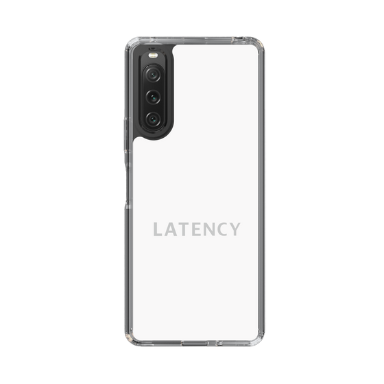 スリムプロテクションケース［ LATENCY - Logotype - White ］