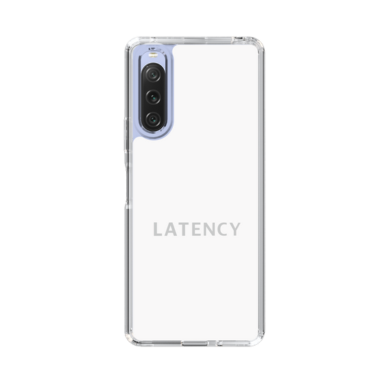 スリムプロテクションケース［ LATENCY - Logotype - White ］