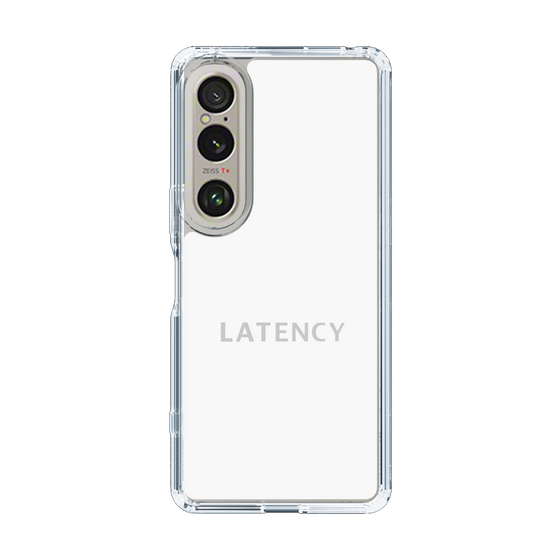 スリムプロテクションケース［ LATENCY - Logotype - White ］