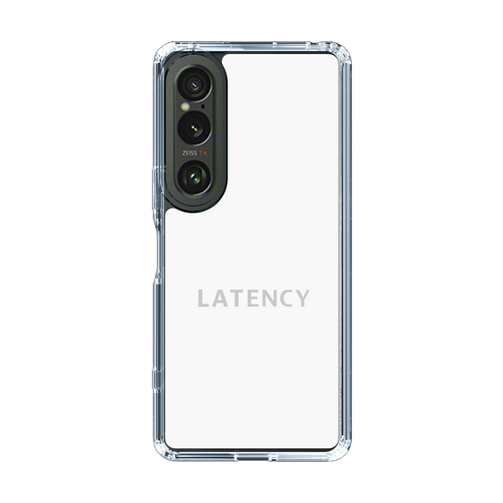 スリムプロテクションケース［ LATENCY - Logotype - White ］