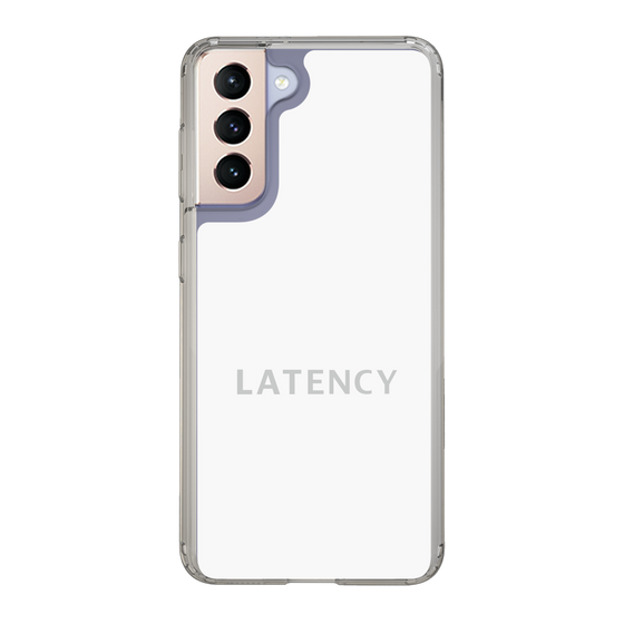 スリムプロテクションケース［ LATENCY - Logotype - White ］
