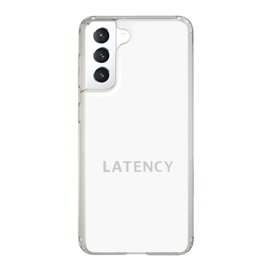 スリムプロテクションケース［ LATENCY - Logotype - White ］