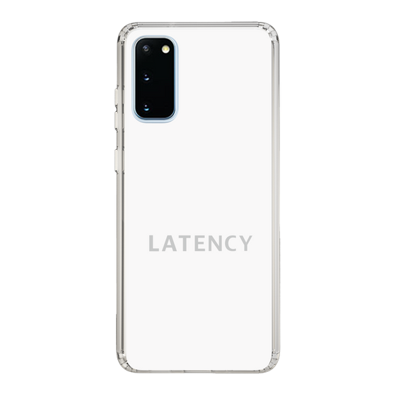 スリムプロテクションケース［ LATENCY - Logotype - White ］