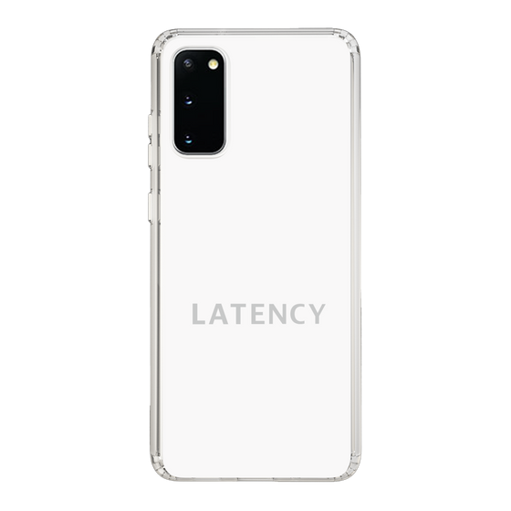 スリムプロテクションケース［ LATENCY - Logotype - White ］