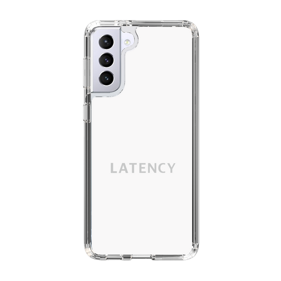 スリムプロテクションケース［ LATENCY - Logotype - White ］