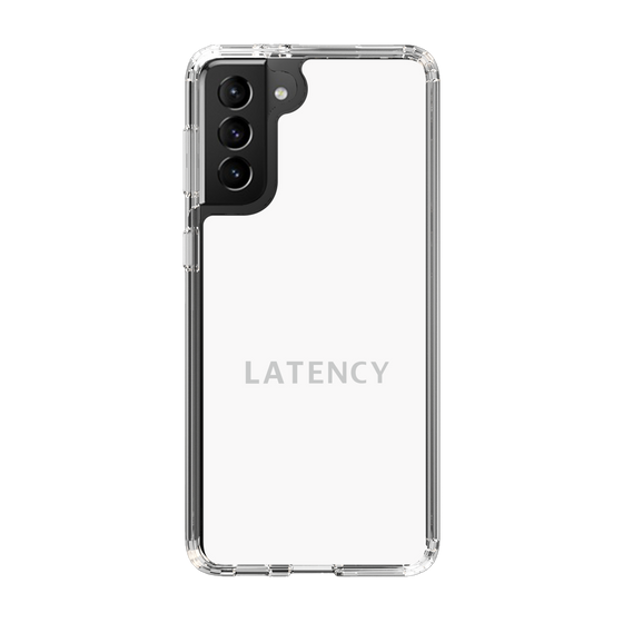 スリムプロテクションケース［ LATENCY - Logotype - White ］