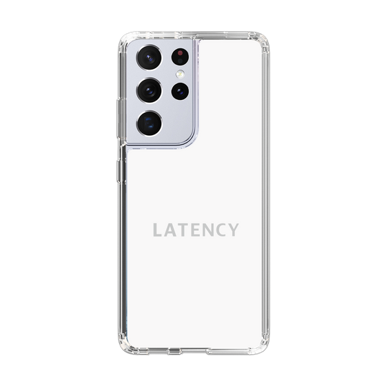 スリムプロテクションケース［ LATENCY - Logotype - White ］
