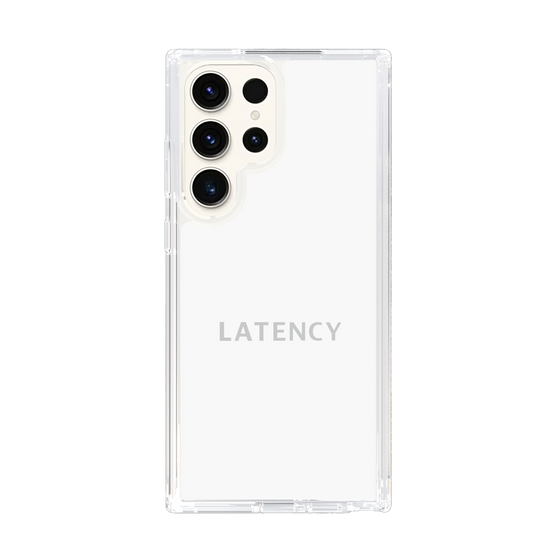 スリムプロテクションケース［ LATENCY - Logotype - White ］