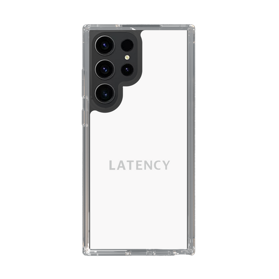 スリムプロテクションケース［ LATENCY - Logotype - White ］