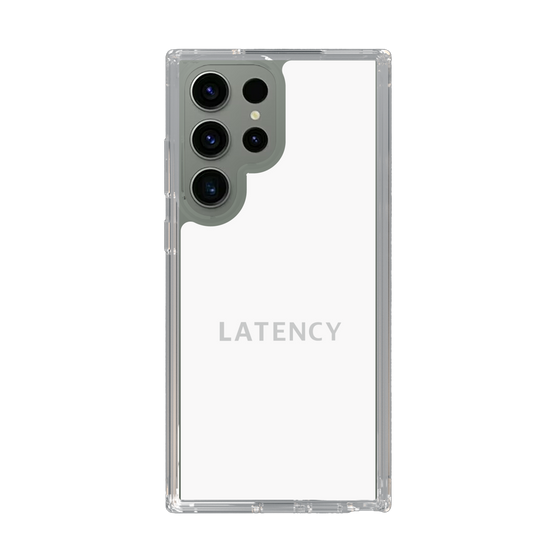 スリムプロテクションケース［ LATENCY - Logotype - White ］
