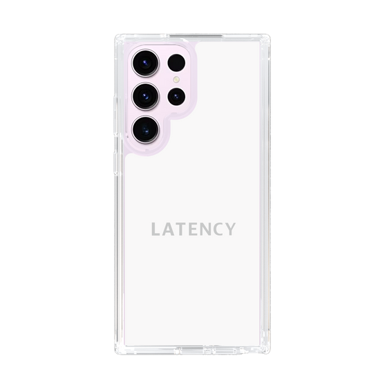 スリムプロテクションケース［ LATENCY - Logotype - White ］