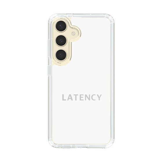 スリムプロテクションケース［ LATENCY - Logotype - White ］