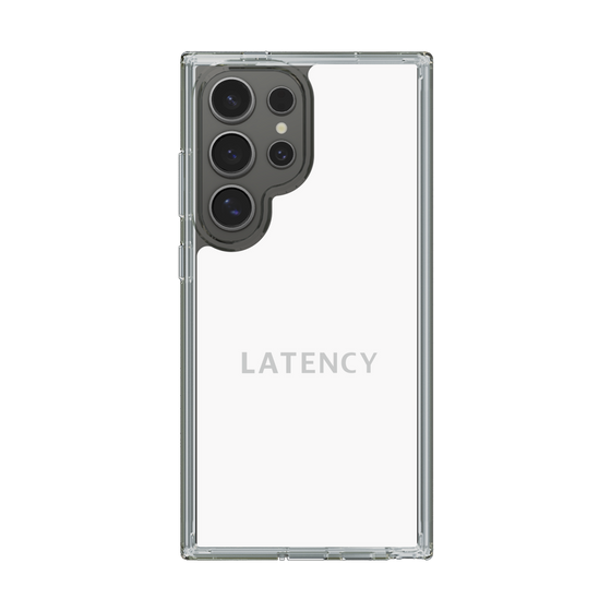 スリムプロテクションケース［ LATENCY - Logotype - White ］