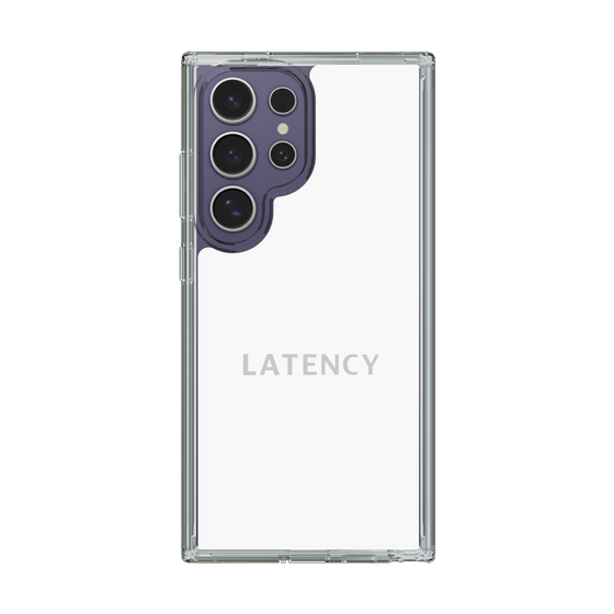 スリムプロテクションケース［ LATENCY - Logotype - White ］