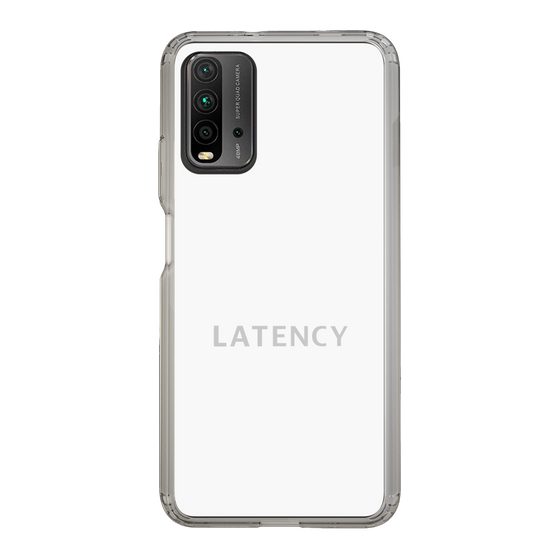 スリムプロテクションケース［ LATENCY - Logotype - White ］