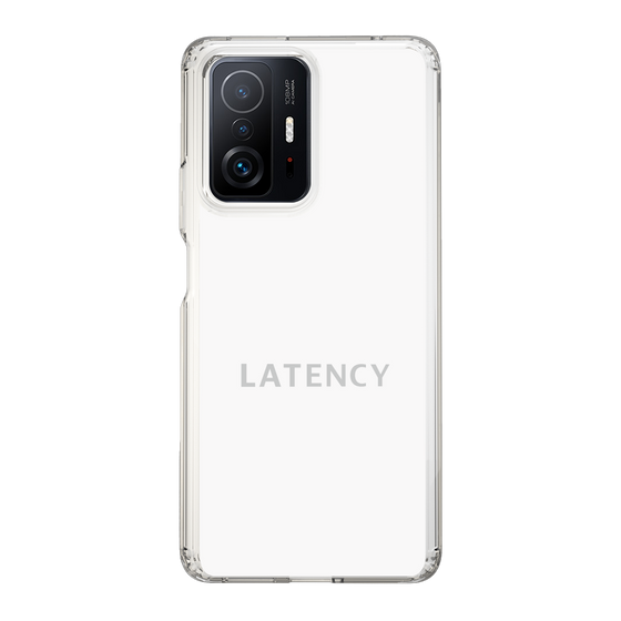 スリムプロテクションケース［ LATENCY - Logotype - White ］