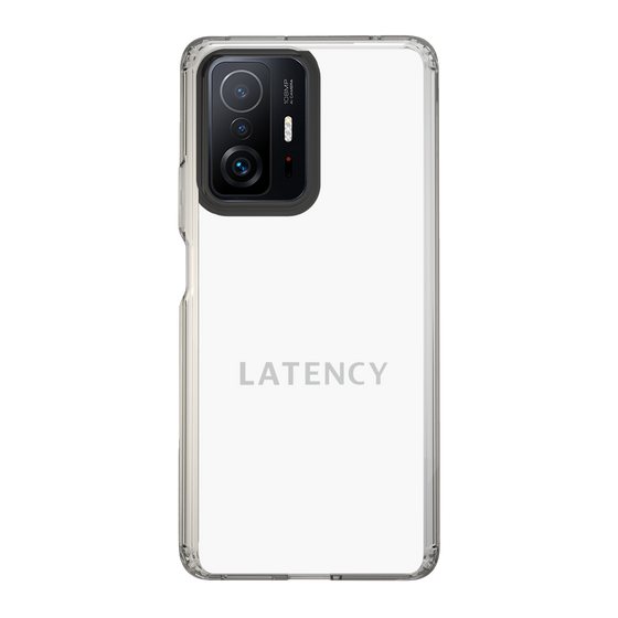 スリムプロテクションケース［ LATENCY - Logotype - White ］