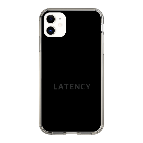 スリムプロテクションケース［ LATENCY - Logotype - Black ］