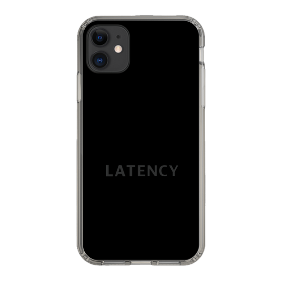 スリムプロテクションケース［ LATENCY - Logotype - Black ］