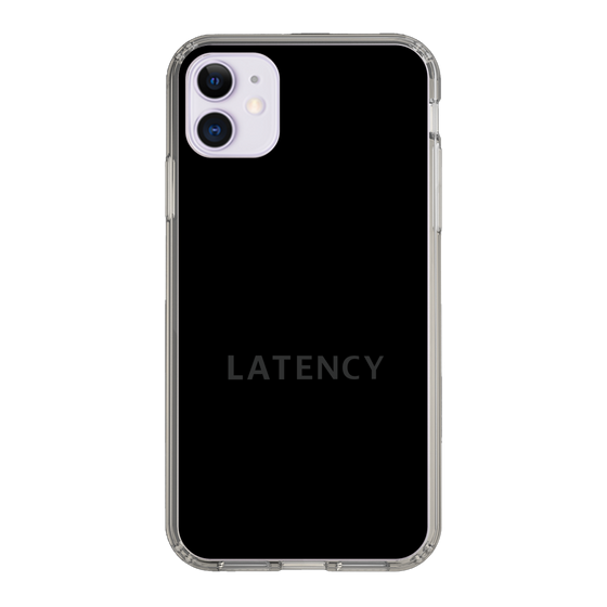 スリムプロテクションケース［ LATENCY - Logotype - Black ］