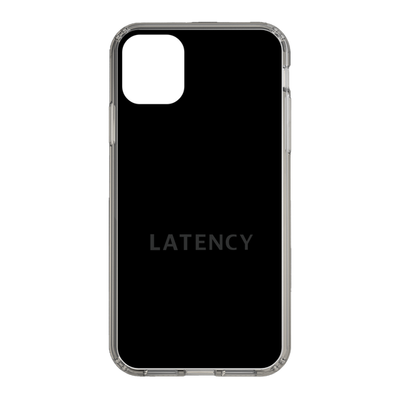 スリムプロテクションケース［ LATENCY - Logotype - Black ］