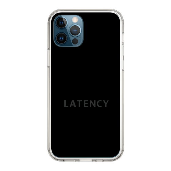 スリムプロテクションケース［ LATENCY - Logotype - Black ］