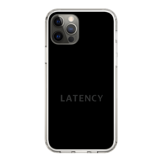 スリムプロテクションケース［ LATENCY - Logotype - Black ］