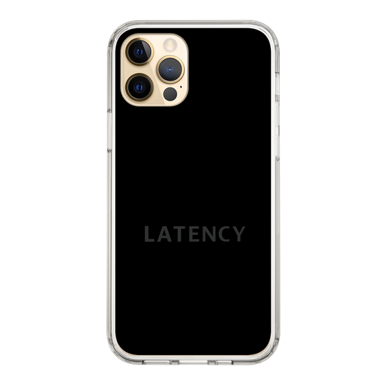 スリムプロテクションケース［ LATENCY - Logotype - Black ］