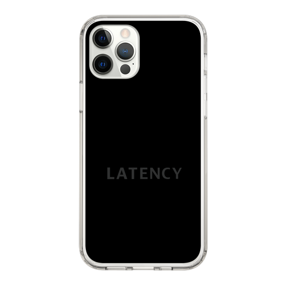 スリムプロテクションケース［ LATENCY - Logotype - Black ］