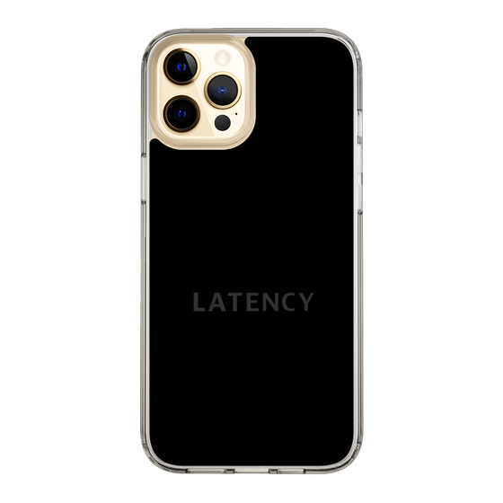 スリムプロテクションケース［ LATENCY - Logotype - Black ］