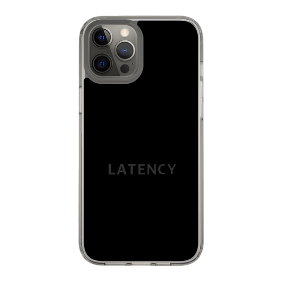 スリムプロテクションケース［ LATENCY - Logotype - Black ］