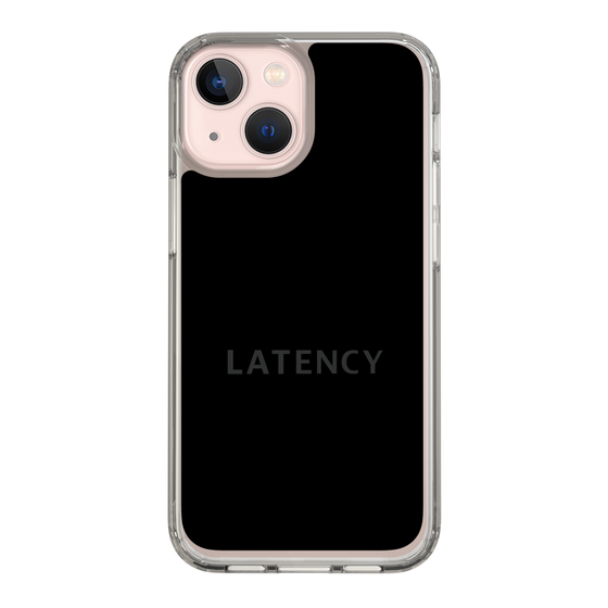 スリムプロテクションケース［ LATENCY - Logotype - Black ］